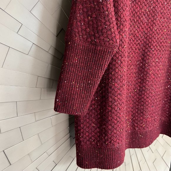 Lane Bryant Burgundy Cold Weather Sweater 22/24 Plus Size - Picture 3 of 7